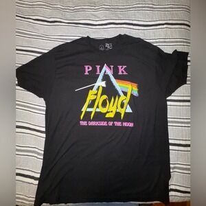 Pink Floyd Dark Side of the Moon Graphic T-Shirt Black 2XL Band Tee